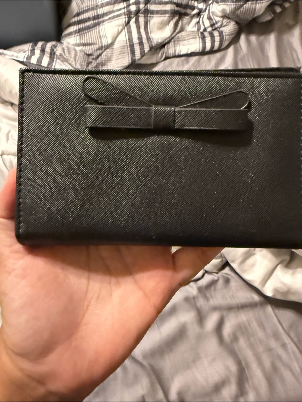 Black Bow Accent Wallet
